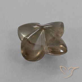 cuarzo ahumado Marrón medio natural de 7.84 ct, Corte Flor, Transparente / Translúcido