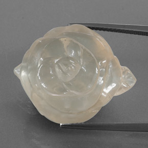 Cuarzo ahumado marrón natural de 41,66 ct, forma elegante, transparente