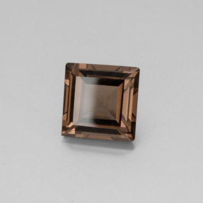 Cuarzo ahumado marrón natural de 4,03 ct, cuadrado, VVS-VS