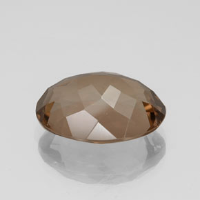Cuarzo ahumado marrón natural de 11,53 ct, corte óvalo, VS