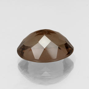Cuarzo ahumado marrón natural de 8,99 ct, corte óvalo, VS
