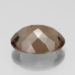 Cuarzo ahumado marrón natural de 16,30 ct, corte óvalo, VS