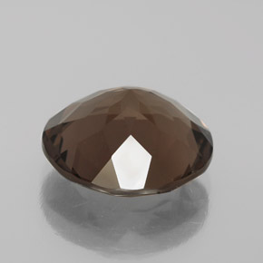 Cuarzo ahumado marrón natural de 5,89 ct, corte redondo, VVS-VS