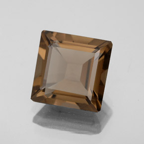 Cuarzo ahumado marrón natural de 3,29 ct, corte esmeralda, VS