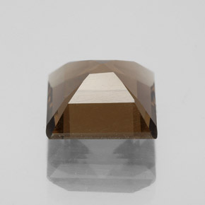 Cuarzo ahumado marrón natural de 3,29 ct, corte esmeralda, VS