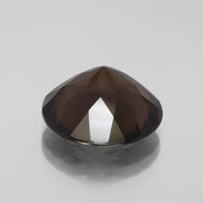 Cuarzo ahumado marrón natural de 7,31 ct, corte redondo, VS
