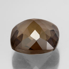 Cuarzo ahumado marrón natural de 8,19 ct, corte cojín, VS