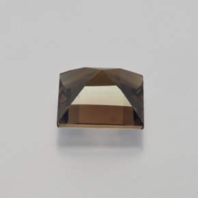 Cuarzo ahumado marrón natural de 4,03 ct, cuadrado, VS