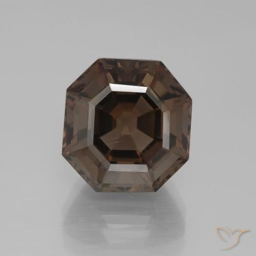 9.97ct Natural Marrón sombra cuarzo ahumado, corte esmeralda, VVS-VS