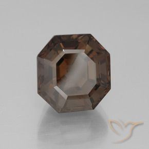 cuarzo ahumado Marrón sombra natural de 9.97 ct, Corte Octágono / Esmeralda, VVS-VS
