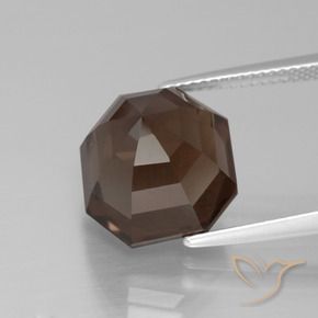 cuarzo ahumado Marrón sombra natural de 9.02 ct, Corte Octágono / Esmeralda, VS