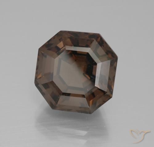 cuarzo ahumado Marrón sombra natural de 10.20 ct, Corte Octágono / Esmeralda, VVS-VS