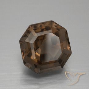 cuarzo ahumado Marrón medio natural de 7.95 ct, Corte Octágono / Esmeralda, VVS-VS