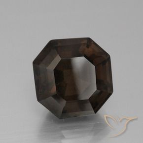 cuarzo ahumado Marrón medio natural de 7.47 ct, Corte Octágono / Esmeralda, VVS-VS