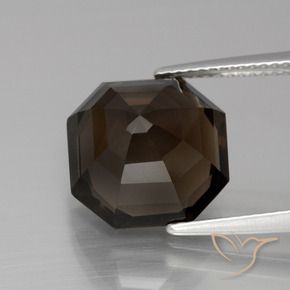 cuarzo ahumado Marrón medio natural de 7.47 ct, Corte Octágono / Esmeralda, VVS-VS