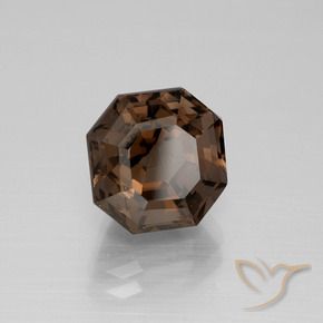 cuarzo ahumado Marrón medio natural de 4.60 ct, Corte Octágono / Esmeralda, VVS