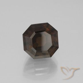 cuarzo ahumado Marrón oscuro natural de 4.75 ct, Corte Octágono / Esmeralda, VVS-VS