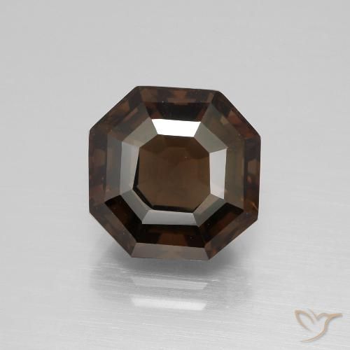 4.79ct Natural Marrón sombra cuarzo ahumado, corte esmeralda, VVS-VS