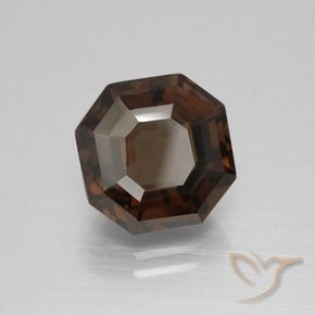 cuarzo ahumado Marrón sombra natural de 4.79 ct, Corte Octágono / Esmeralda, VVS-VS