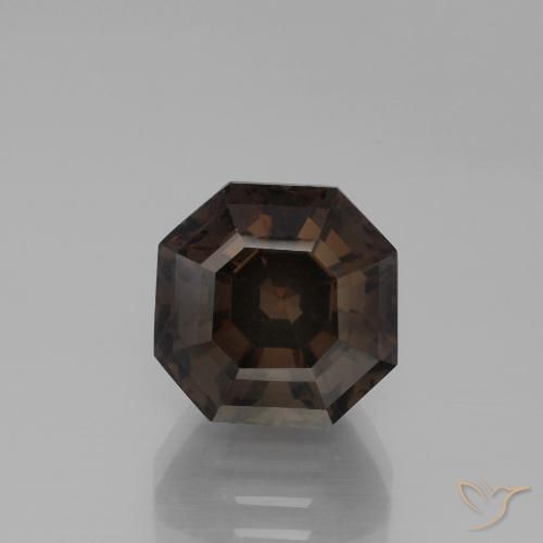 5.90ct Natural Marrón chocolate cuarzo ahumado, corte esmeralda, VVS