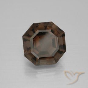 cuarzo ahumado Azul oscuro natural de 6.32 ct, Corte Octágono / Esmeralda, VS