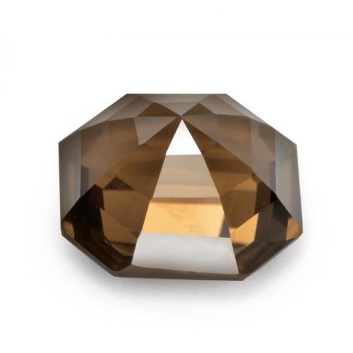 Cuarzo Ahumado Marrón nogal natural de 3.06 ct, corte esmeralda, VVS-VS