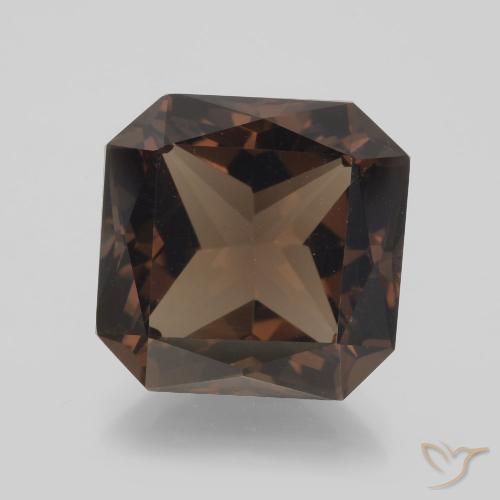 9.03ct Natural Marrón canela intenso cuarzo ahumado, corte esmeralda, VVS