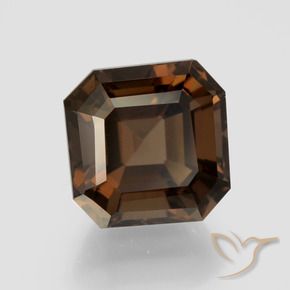 cuarzo ahumado Marrón medio natural de 5.60 ct, Corte Octágono / Esmeralda, VVS-VS
