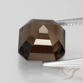 cuarzo ahumado Marrón nogal natural de 7.45 ct, Corte Octágono / Esmeralda, VVS