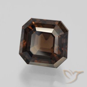cuarzo ahumado Marrón nogal natural de 8.85 ct, Corte Octágono / Esmeralda, VVS