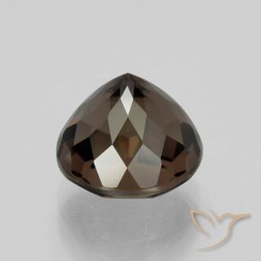 cuarzo ahumado Marrón oscuro natural de 4.53 ct, Redondo, VVS