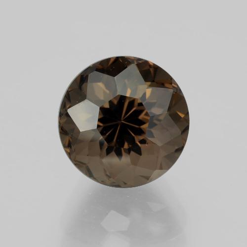 Cuarzo Ahumado Marrón sombra natural de 3.62 ct, Corte Redondo, VVS-VS