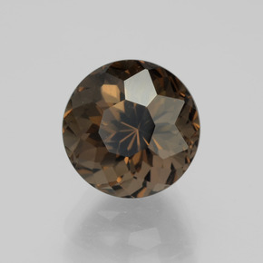 Cuarzo Ahumado Marrón sombra natural de 3.62 ct, Corte Redondo, VVS-VS