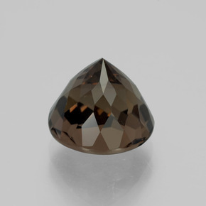 Cuarzo Ahumado Marrón sombra natural de 3.62 ct, Corte Redondo, VVS-VS