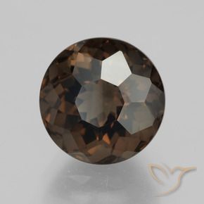 cuarzo ahumado Marrón natural de 5.78 ct, Redondo, VVS