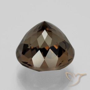 cuarzo ahumado Marrón sombra natural de 6.76 ct, Redondo, VVS-VS