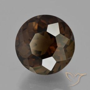 cuarzo ahumado Marrón sombra natural de 7.27 ct, Redondo, VVS-VS