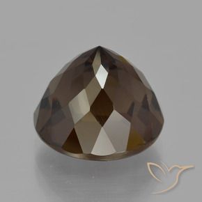 cuarzo ahumado Marrón sombra natural de 7.27 ct, Redondo, VVS-VS