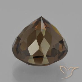 cuarzo ahumado Marrón oscuro natural de 8.77 ct, Redondo, VVS