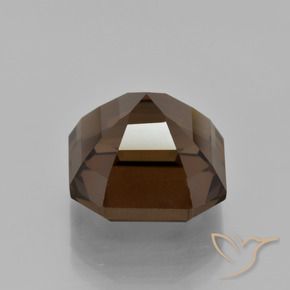 cuarzo ahumado Marrón medio natural de 9.54 ct, Corte Octágono / Esmeralda, VVS