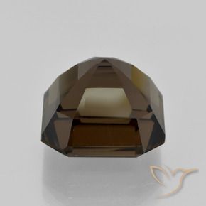 cuarzo ahumado Marrón medio natural de 9.84 ct, Corte Octágono / Esmeralda, VVS