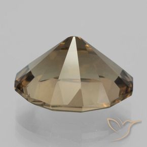 Cuarzo Ahumado Marrón jengibre natural de 11.67 ct, Corte Óvalo, VVS-VS