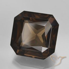 cuarzo ahumado Marrón sombra natural de 11.65 ct, Corte Octágono / Esmeralda, VVS