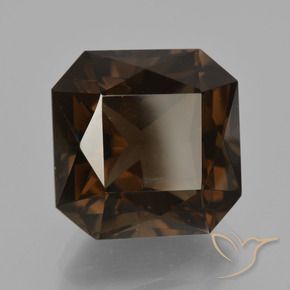 cuarzo ahumado Marrón rojizo natural de 11.95 ct, Corte Octágono / Esmeralda, VVS