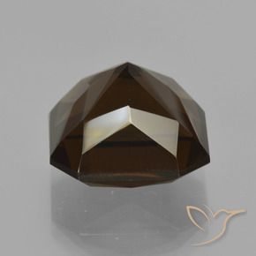 cuarzo ahumado Marrón rojizo natural de 11.95 ct, Corte Octágono / Esmeralda, VVS