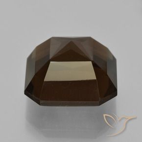 cuarzo ahumado Marrón rojizo natural de 12.70 ct, Corte Octágono / Esmeralda, VVS