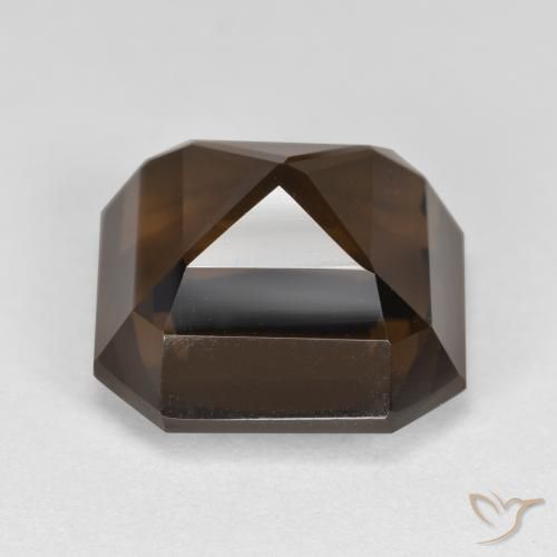 cuarzo ahumado Marrón natural de 7.41 ct, Corte Octágono / Esmeralda, VS