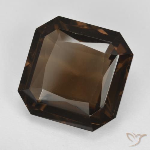 cuarzo ahumado Marrón oscuro natural de 8.38 ct, Corte Octágono / Esmeralda, VVS-VS