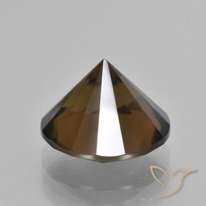 cuarzo ahumado Marrón nogal natural de 6.30 ct, Redondo, VS