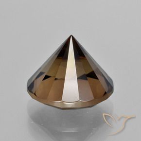 cuarzo ahumado Marrón natural de 8.89 ct, Redondo, VVS